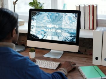 man using a computer